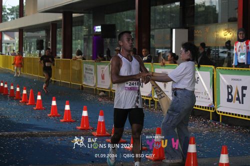 Race photo from BAF LIONS RUN 2024