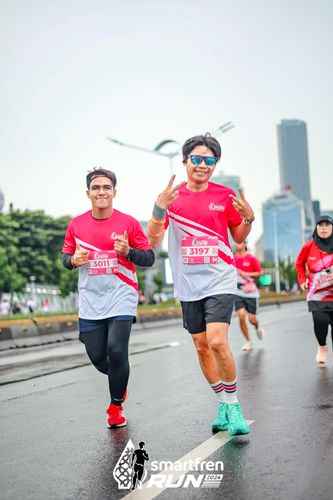 Race photo from Smartfren Run 2024