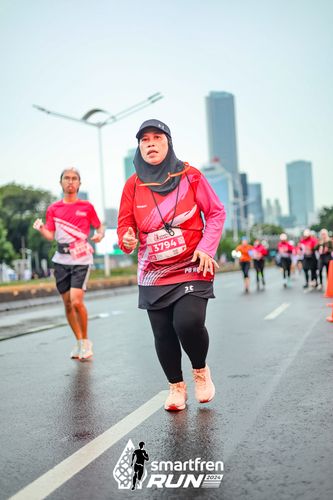 Race photo from Smartfren Run 2024