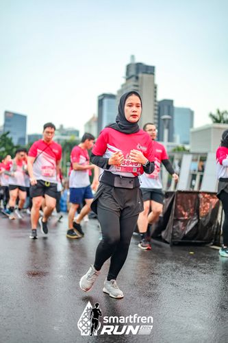 Race photo from Smartfren Run 2024