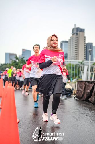 Race photo from Smartfren Run 2024