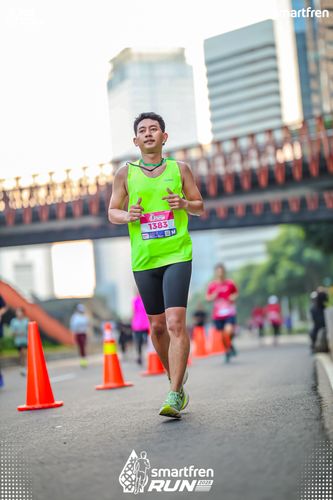 Race photo from Smartfren Run 2025 