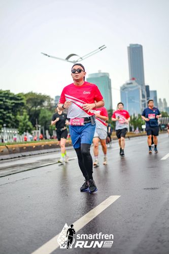 Race photo from Smartfren Run 2024