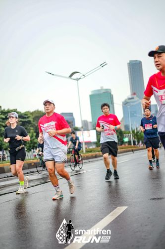Race photo from Smartfren Run 2024
