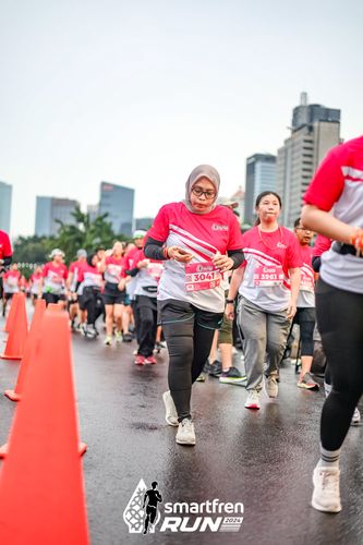 Race photo from Smartfren Run 2024