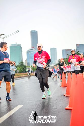 Race photo from Smartfren Run 2024