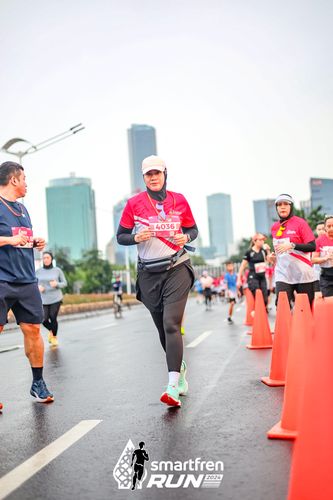 Race photo from Smartfren Run 2024
