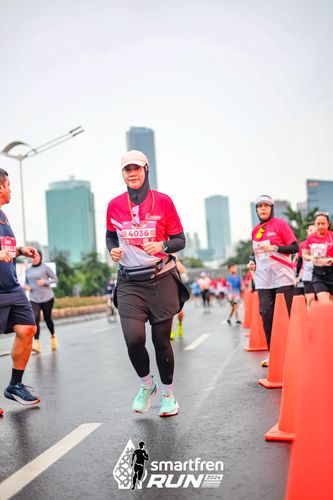 Race photo from Smartfren Run 2024