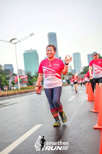 Race photo from Smartfren Run 2024