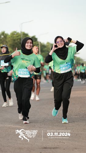 Race photo from Arutmin Borneo Run 2024