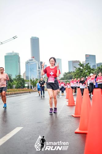 Race photo from Smartfren Run 2024