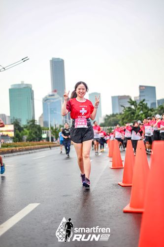 Race photo from Smartfren Run 2024