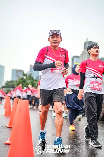 Race photo from Smartfren Run 2024