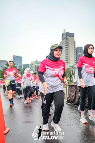 Race photo from Smartfren Run 2024