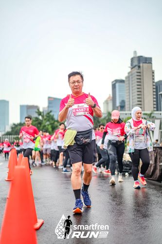 Race photo from Smartfren Run 2024