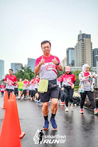Race photo from Smartfren Run 2024