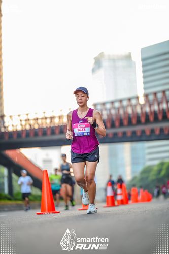 Race photo from Smartfren Run 2025 