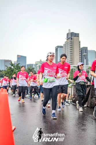 Race photo from Smartfren Run 2024