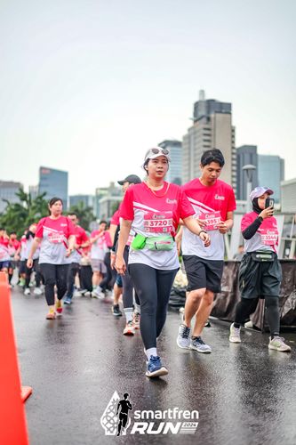 Race photo from Smartfren Run 2024