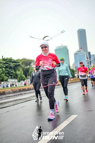 Race photo from Smartfren Run 2024