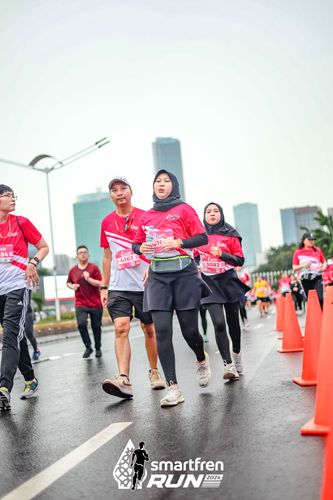 Race photo from Smartfren Run 2024