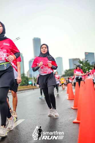 Race photo from Smartfren Run 2024