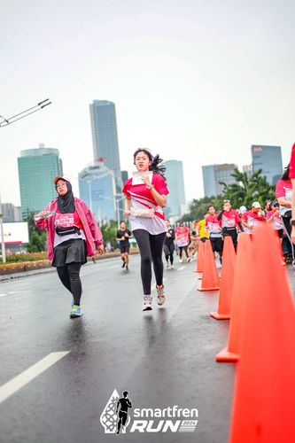 Race photo from Smartfren Run 2024