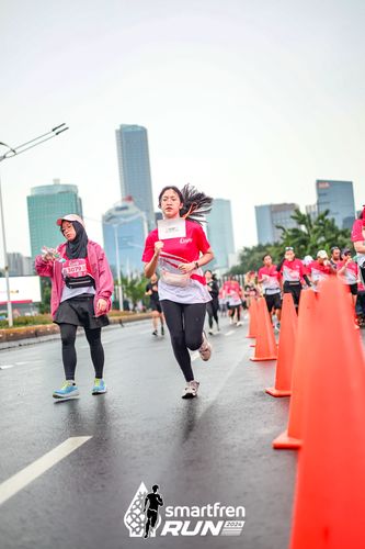 Race photo from Smartfren Run 2024