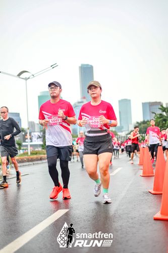 Race photo from Smartfren Run 2024