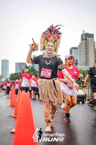Race photo from Smartfren Run 2024