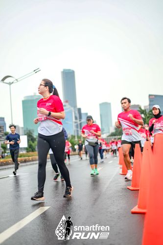 Race photo from Smartfren Run 2024