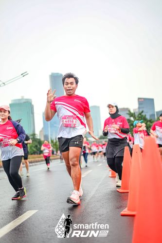 Race photo from Smartfren Run 2024