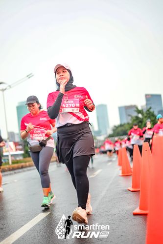 Race photo from Smartfren Run 2024
