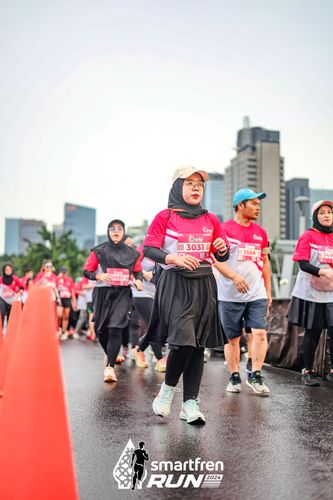 Race photo from Smartfren Run 2024