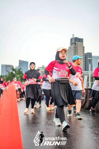 Race photo from Smartfren Run 2024