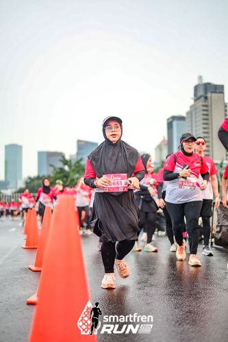 Race photo from Smartfren Run 2024