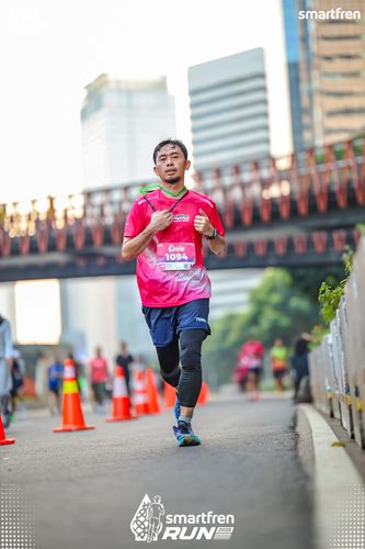 Race photo from Smartfren Run 2025 