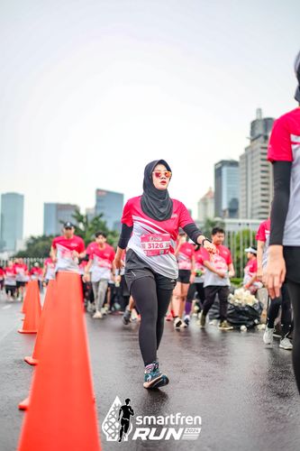 Race photo from Smartfren Run 2024