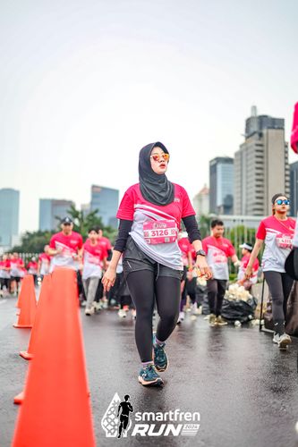 Race photo from Smartfren Run 2024