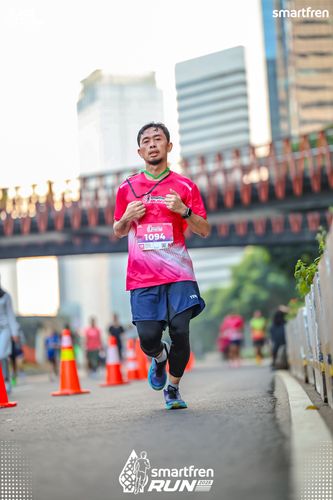 Race photo from Smartfren Run 2025 
