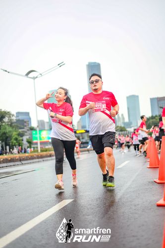 Race photo from Smartfren Run 2024