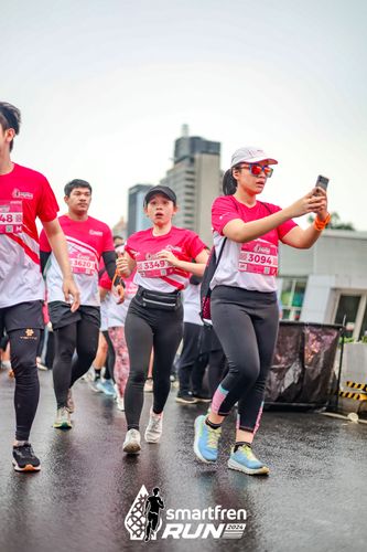 Race photo from Smartfren Run 2024