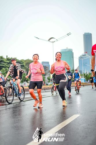 Race photo from Smartfren Run 2024