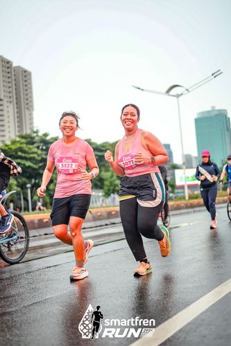 Race photo from Smartfren Run 2024