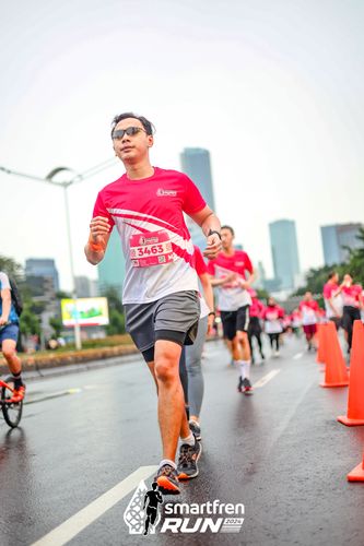 Race photo from Smartfren Run 2024
