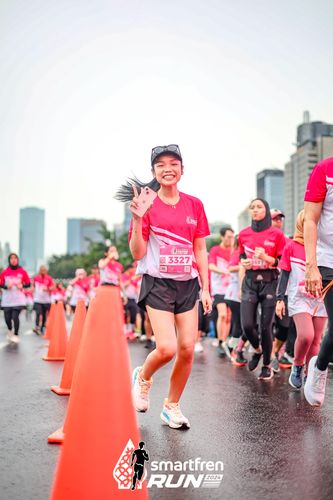 Race photo from Smartfren Run 2024