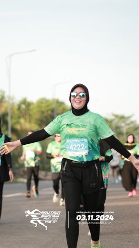 Race photo from Arutmin Borneo Run 2024