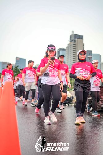 Race photo from Smartfren Run 2024