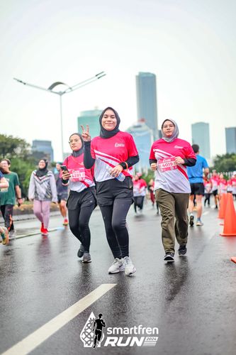Race photo from Smartfren Run 2024