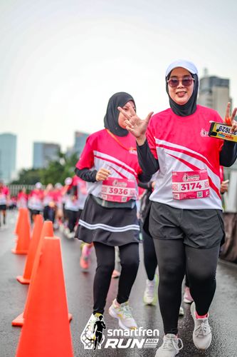 Race photo from Smartfren Run 2024
